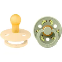 BIBS Studio Colour Pacifier Caterpillar Mix 2 pack Latex Size 1 R