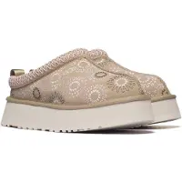 Ugg for woman. 1178193 Tazz Sun Stitch Light Brown Leather Clogs (40), 3 to 5 cm, None, Casual