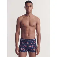 Jack & Jones Bokserishortsit 'JAC Lamine' laivastonsininen / taivaansininen / beigenharmaa / musta