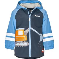 Playshoes Toiminnallinen takki 'BAUSTELLE' marine / harmaa / tummanoranssi / valkoinen