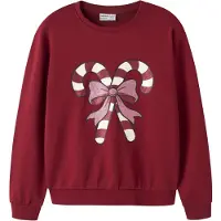 Name it Nkfvertrud Ls Nreg Sweat Bru - Red - 158-164