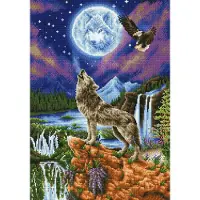 Diamond Dotz Mystic Wolf 55x75cm timanttityö