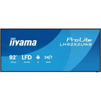 Iiyama LH9252UWS-B1AG, Kioskimalli, 2,34 m (92"), LCD, 5120 x 2160 pikseliä, Wi-Fi, 24/7
