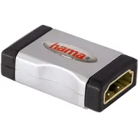 Hama HA-00122231 - HDMI-adapteri, musta, hopea
