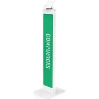 Compulocks BrandMe stand - for tablet enclosure - brandable - white - with Lighting Kit