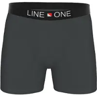 Line One Bokserishortsit 'Herren Boxershorts aus Baumwolle' grafiitti