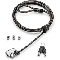 Kensington ClickSafe 2.0 3-in-1 Keyed Laptop Lock (T-Bar, Nano & Wedge Anchors)