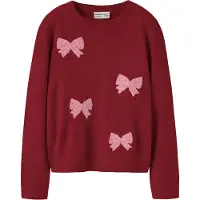 Name it Neulepaita 'NKFRalle' roosa / viininpunainen