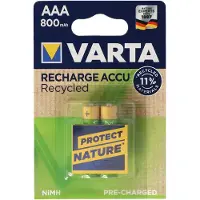 Varta – Ladattava akkukäyttöinen AAA 800mAh 2 kpl (56813101402)
