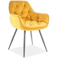 AC-DÉCO Cherry 2 tuolin setti, keltainen