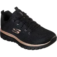 SKECHERS Matalavartiset tennarit 'Graceful Get Connected' kulta / musta