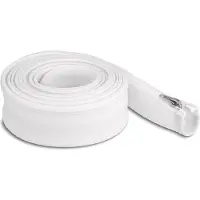 DeLOCK – Braided Sleeve with zip fastener heat-resistant 3 m x 50 mm white (20835)