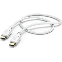 Hama USB-C -kaapeli, 60 W, 1,5 m, valkoinen