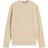 Tommy Hilfiger Pusero - Neulottu - Hellävarainen Gold Beige - - 8 v (128) - Puserot