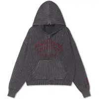 Ed Hardy Neuletakki 'Soaring Dragon' harmaa / punainen / valkoinen