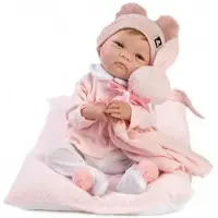 MuÑecas Guca Alba Baby Reborn 46 Cm-luonnollisilla Hiuksilla 38 Cm