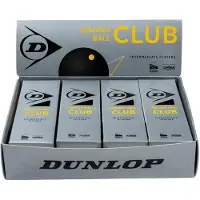 Dunlop Club Single Yellow Dot Squash-pallot