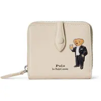 Ralph Lauren Bear Lompakko Nahka 10 cm Beige