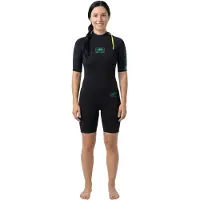 Ocean & Earth Surf School Springy 2 Mm Naisten Lyhythihainen Shorty-märkäpuku Takavetoketjulla