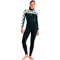 Roxy Rise Natural 3/2 Mm Naisten Pitkähihainen Neopreenipuku Vetoketjulla Rinnassa