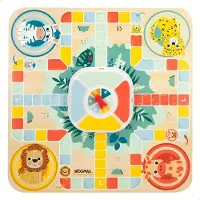 Woomax Ludo Ja Puinen Hanhi Zookabee Viidakkoeläinlautapeli