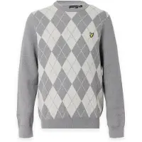 Lyle & Scott Neulepaita vaaleanharmaa / valkoinen