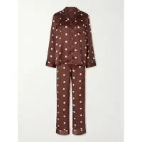 Pieces Pcjytte Satin Night Set Wvn - Brown - S