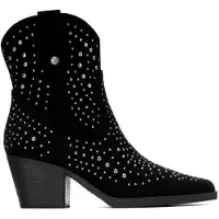 Xti for woman. 14619202-NEGRO Black ankle boots 146192 (36), 5 to 8 cm, Zip, Casual