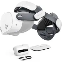BOBOVR M3 Pro+ -akku ja pääpanta Meta Quest 3/3S -mallille - 6500mAh