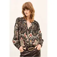 Ba&sh for woman. 1H26ZOLI Zolie multicolor shirt (36), Casual, Viscose, Long sleeve