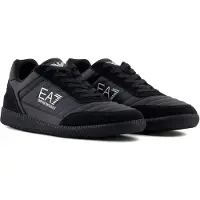 EA7 unisex. 7X000406_AF19827 Heritage Leather Sneakers black (38), Flat, Laces, Casual