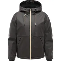 Ragwear Toiminnallinen takki 'Cezzy Rainy Warm Y' tummanruskea / pastellinkeltainen