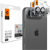 Spigen Glass tR EZ Fit Optik Pro 2 Pack - Black - iPhone Duo