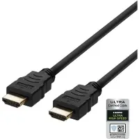 Deltaco Ultra High Speed HDMI-kaapeli 2.1 - Musta - 5m
