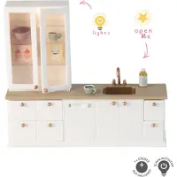 Lundby Køkken Med Vitrineskab - Multi/patterned - ONE SIZE