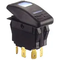 Goldenship Mom On-off-mom On 6 Terminals Panel Led Switch Musta