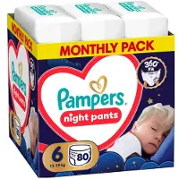 Pampers Night Pants str. 6 13–19 kg, 80 st.