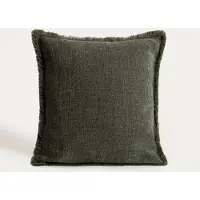 Homla Tyynynpäällinen | ZAMBRA | vihreä, pellavasekoite ja hapsut | 45x45 cm | 782985
