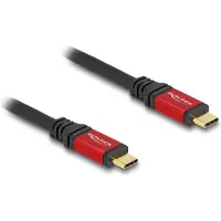 DeLOCK 80040, 1 m, USB C, USB C, USB 2.0, 0,48 Gbit/s, Musta, Punainen
