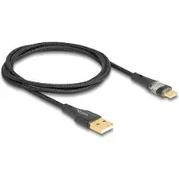 DeLOCK 80760, 1 m, USB A, USB C, USB 2.0, 0,48 Gbit/s, Musta