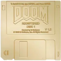Fanatik - DOOM - Floppy Disk Limited Edition Imitation Gold Replica