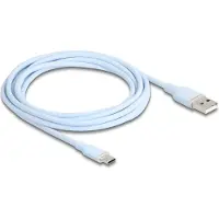 DeLOCK 81223, 2,5 m, USB A, USB C, USB 2.0, 0,48 Gbit/s, Sininen