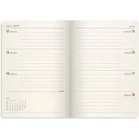 Mayland A6 Forma Deluxe ugekalender tværf. grøn kunstskind 2027