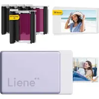 Liene Pearl N200 Pro 2x3" Kannettava valokuvatulostin (Purple) - Värisublimointi