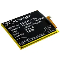 123accu Motorola älypuhelinten One Fusion Plus / XT2067 yhteensopiva akku 4900mAh