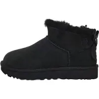 Ugg Bootsit 'Ultra Mini Bailey Bow' musta