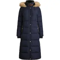 Ralph Lauren for woman. 297P23454001 Down jacket with synthetic marine fur trim (S), Casual, Classic, Polyester, Navy