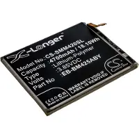 123accu Samsung älypuhelinten Galaxy M42 yhteensopiva akku 4700mAh