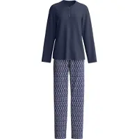 Calida Pyjama laivastonsininen / aprikoosi / valkoinen