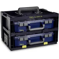Raaco CarryMore 80x2, kiinnikkeet, CarryLite, 1 kpl, musta, 386 mm, 278 mm